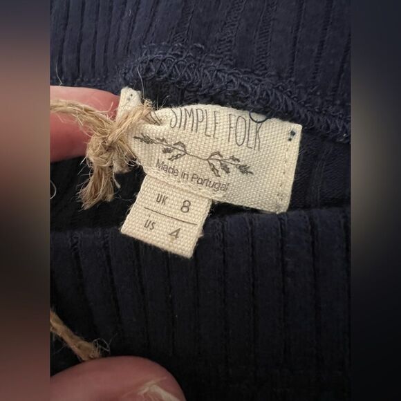 THE SIMPLE FOLK The Ribbed Legging Indigo - Picture 5 of 8